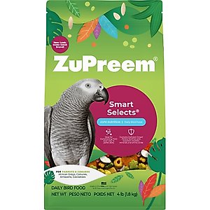 ZuPreem Smart Selects Parrot & Conure Food, 4-lb bag