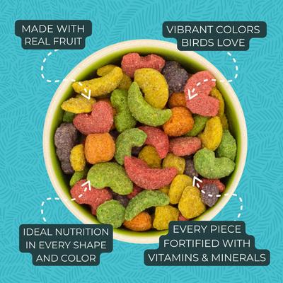 Show full view: ZuPreem FruitBlend Flavor with Natural Flavors Daily Parrot & Conure Bird Food, 2-lb bag slide 6 of 10
