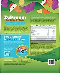 ZuPreem FruitBlend Flavor with Natural Fruit Flavors Daily Small Bird Food, 2-lb bag slide 2 of 8