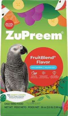 Show full view: ZuPreem FruitBlend Flavor Parrot & Conure Food + Super Bird Creations 4 Way Play Toy slide 2 of 9
