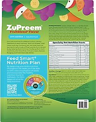 ZuPreem FruitBlend Flavor with Natural Flavors Daily Parrot & Conure Bird Food, 2-lb bag slide 2 of 8