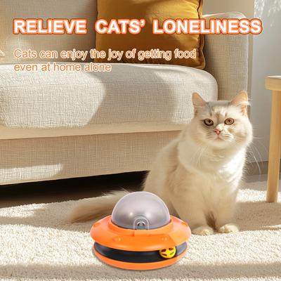 Show full view: Cozypal 2 in 1 Cat Interactive Toy & Slow Feeder, Orange slide 5 of 10
