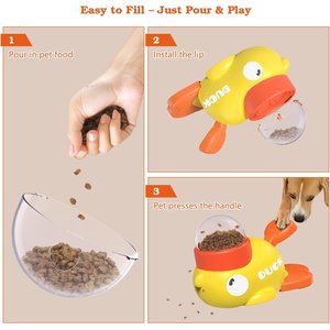 Cozypal Dog Slow Feeder Puzzle Dog & Cat Toy, Orange