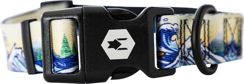 Show full view: Wolfgang Heavy Duty MountainWave Adjustable Dog Collar with Quick Release, Small: 8 to 12-in neck, 5/8-in wide slide 5 of 6