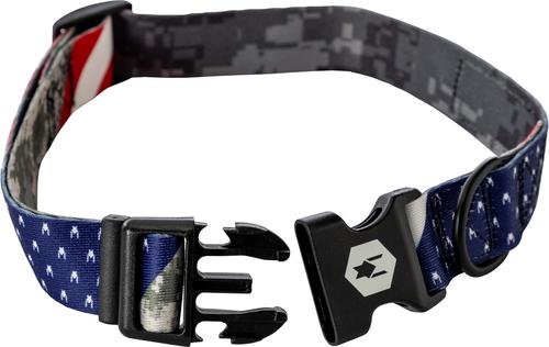 Show full view: Wolfgang Heavy Duty DigitalDog Adjustable Wide Venture Dog Collar with Quick Release, Medium: 12 to 18-in neck, 1.25-in wide slide 3 of 5