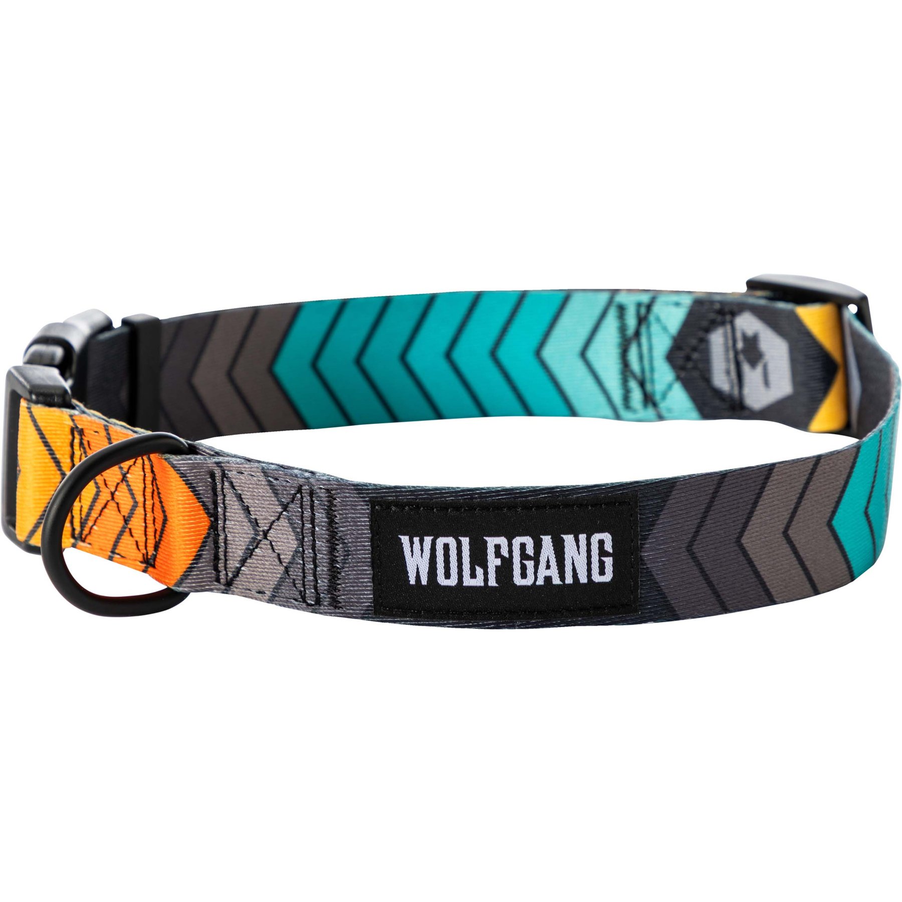 Wolfgang Heavy Duty ChevTech Adjustable Wide Venture Dog Collar with Quick Release, X-Large: 22 to 29-in neck, 1.25-in wide