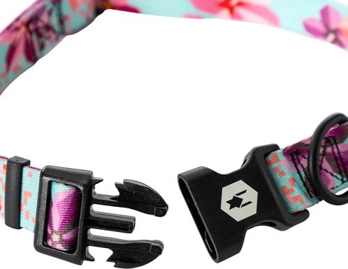 Show full view: Wolfgang Heavy Duty DigiFloral Adjustable Dog Collar with Quick Release, Medium: 12 to 18-in neck, 1-in wide slide 3 of 6