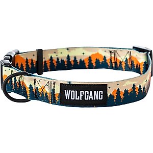 Wolfgang Heavy Duty Overland Adjustable Wide Venture Dog Collar with Quick Release, Large: 18 to 26-in neck, 1.25-in wide