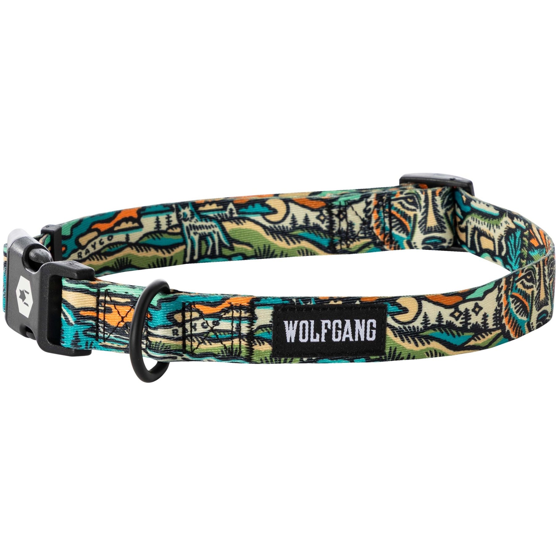 Wolfgang Heavy Duty WildWolf Adjustable Dog Collar with Quick Release, Medium: 12 to 18-in neck, 1-in wide