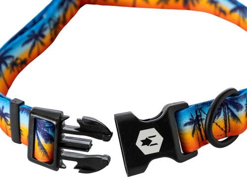 Show full view: Wolfgang Heavy Duty SunsetPalms Adjustable Dog Collar with Quick Release, Large: 18 to 26-in neck, 1-in wide slide 4 of 7