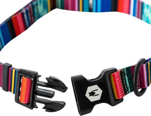 Show full view: Wolfgang Heavy Duty Quetzal Adjustable Dog Collar with Quick Release, Large: 18 to 26-in neck, 1-in wide slide 3 of 7