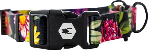 Show full view: Wolfgang Heavy Duty DarkFloral Martingale Dog Collar with Quick Release, Medium: 12 to 18-in neck, 1-in wide slide 4 of 7