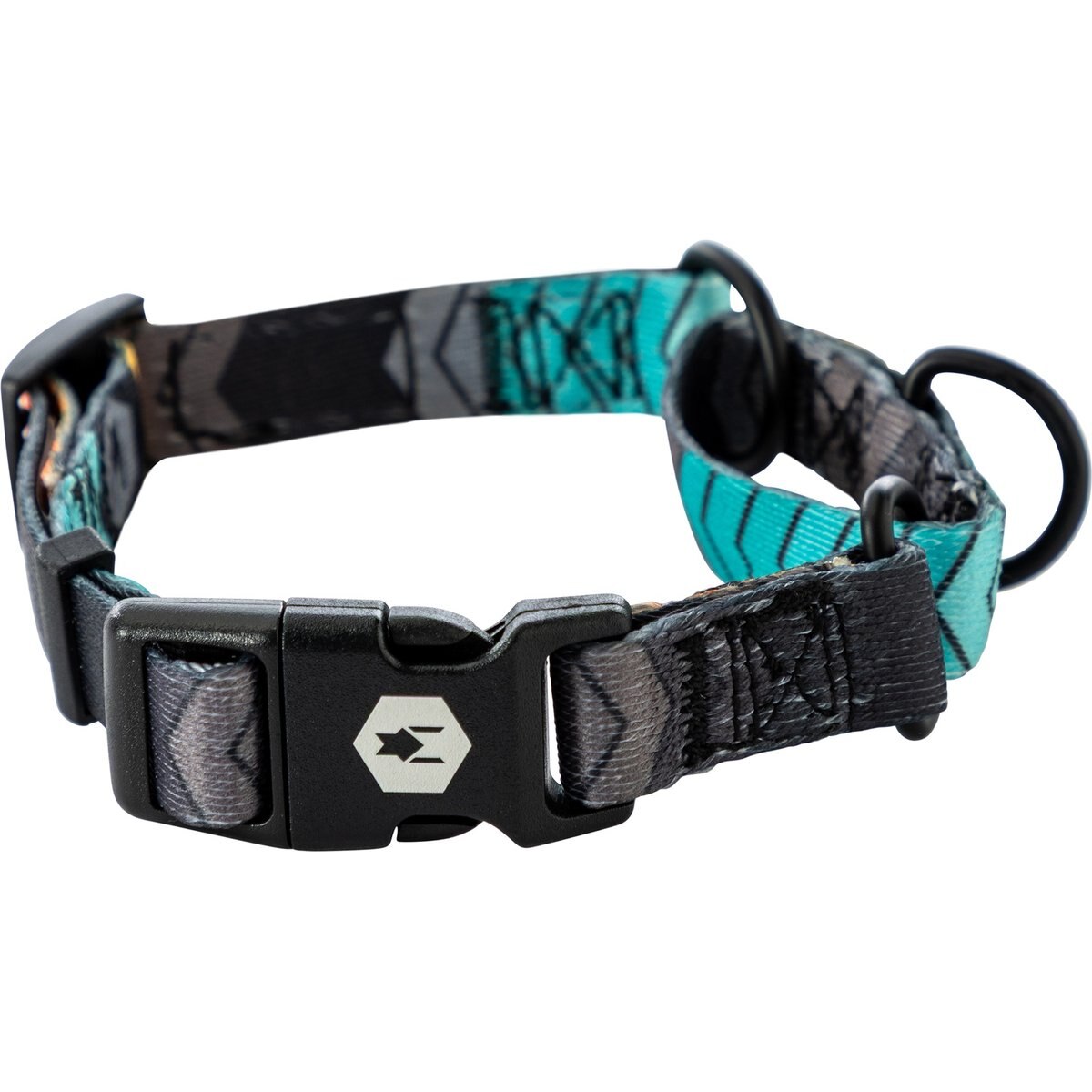 Wolfgang Heavy Duty ChevTech Martingale Dog Collar with Quick Release, Small: 8 to 12-in neck, 5/8-in wide