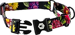 Wolfgang Heavy Duty DarkFloral Martingale Dog Collar with Quick Release, Medium: 12 to 18-in neck, 1-in wide slide 2 of 7