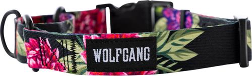 Show full view: Wolfgang Heavy Duty DarkFloral Martingale Dog Collar with Quick Release, Medium: 12 to 18-in neck, 1-in wide slide 2 of 7
