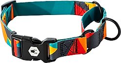 Wolfgang Heavy Duty ShatterShapes Martingale Dog Collar with Quick Release, Medium: 12 to 18-in neck, 1-in wide