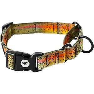 Wolfgang Heavy Duty CutBow Martingale Dog Collar with Quick Release, Medium: 12 to 18-in neck, 1-in wide