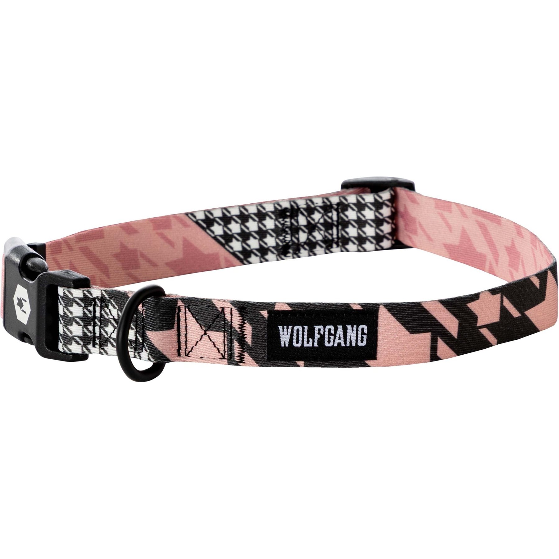 Wolfgang Heavy Duty HoundsPink Adjustable Dog Collar with Quick Release, Large: 18 to 26-in neck, 1-in wide