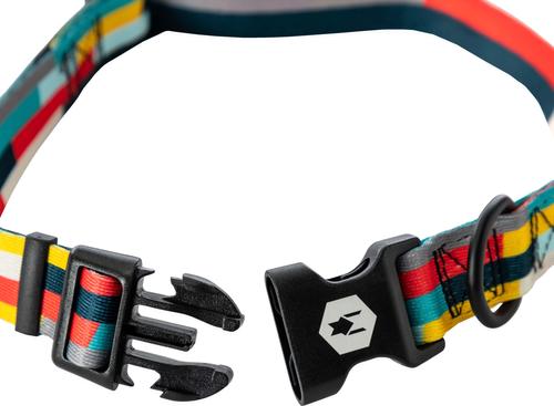 Show full view: Wolfgang Heavy Duty MixTape Adjustable Dog Collar with Quick Release, Medium: 12 to 18-in neck, 1-in wide slide 3 of 6