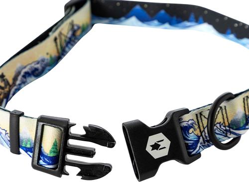 Show full view: Wolfgang Heavy Duty MountainWave Adjustable Dog Collar with Quick Release, Small: 8 to 12-in neck, 5/8-in wide slide 3 of 6