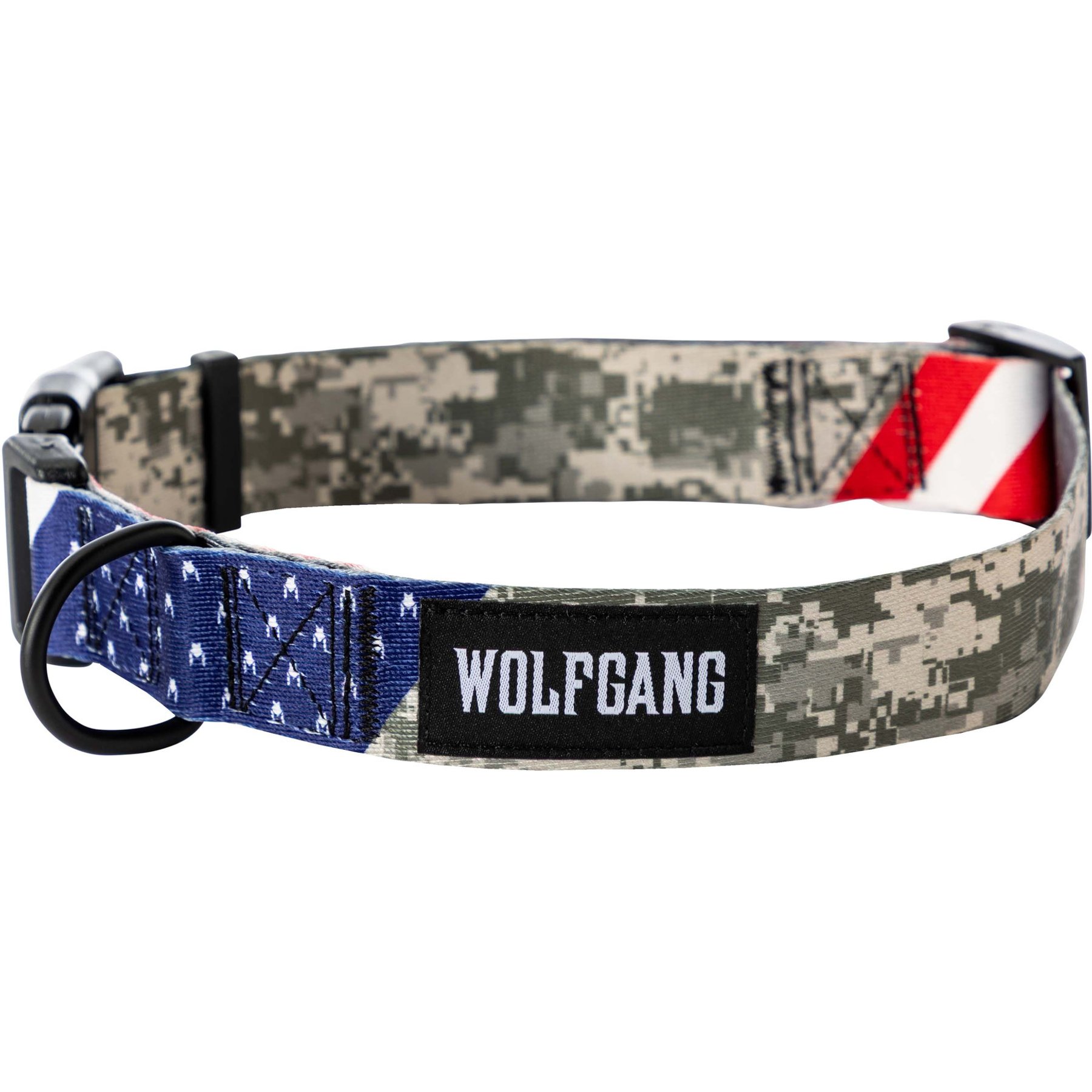 Wolfgang Heavy Duty DigitalDog Adjustable Wide Venture Dog Collar with Quick Release, Large: 18 to 26-in neck, 1.25-in wide