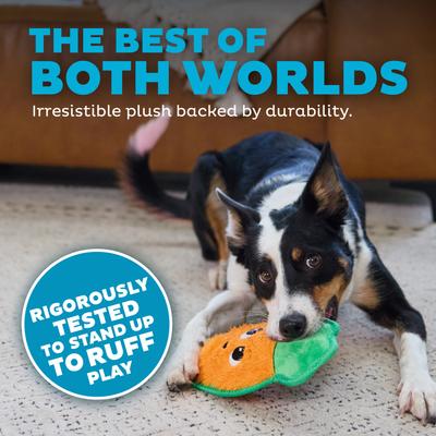 Show full view: Outward Hound Tough Skinz Durable Squeaky Carrot Dog Toy, Multicolor, Medium slide 3 of 9