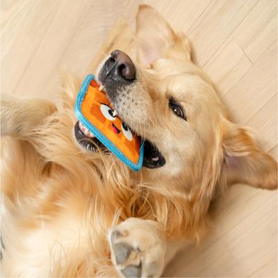 Show full view: Outward Hound Tough Skinz Durable Squeaky Waffle Dog Toy, Multicolor, Small slide 7 of 10