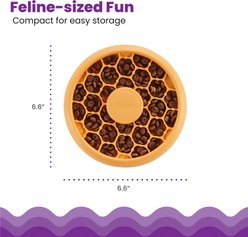 Catstages Non-Skid Slow Feeder Cat Bowl, Orange, 0.5-cup slide 2 of 8