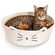 Show in main carousel: Catstages Retreat 2-in-1 Bolster with Removable Cover, Cushion, Plush & Cotton Rope Cat Bed, White slide 1 of 11