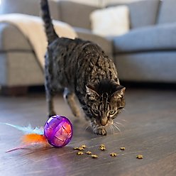 Catstages Hamster Ball Treat Dispensing Cat Toy, Purple slide 2 of 8