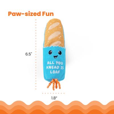 Show full view: Catstages Loaf Kicker Cat Dental Toy with Catnip, Blue slide 5 of 10