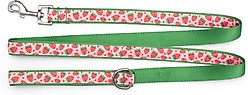 The Worthy Dog Strawberries Dog Leash, Pink, Small: 5-ft long, 5/8-in wide slide 2 of 3