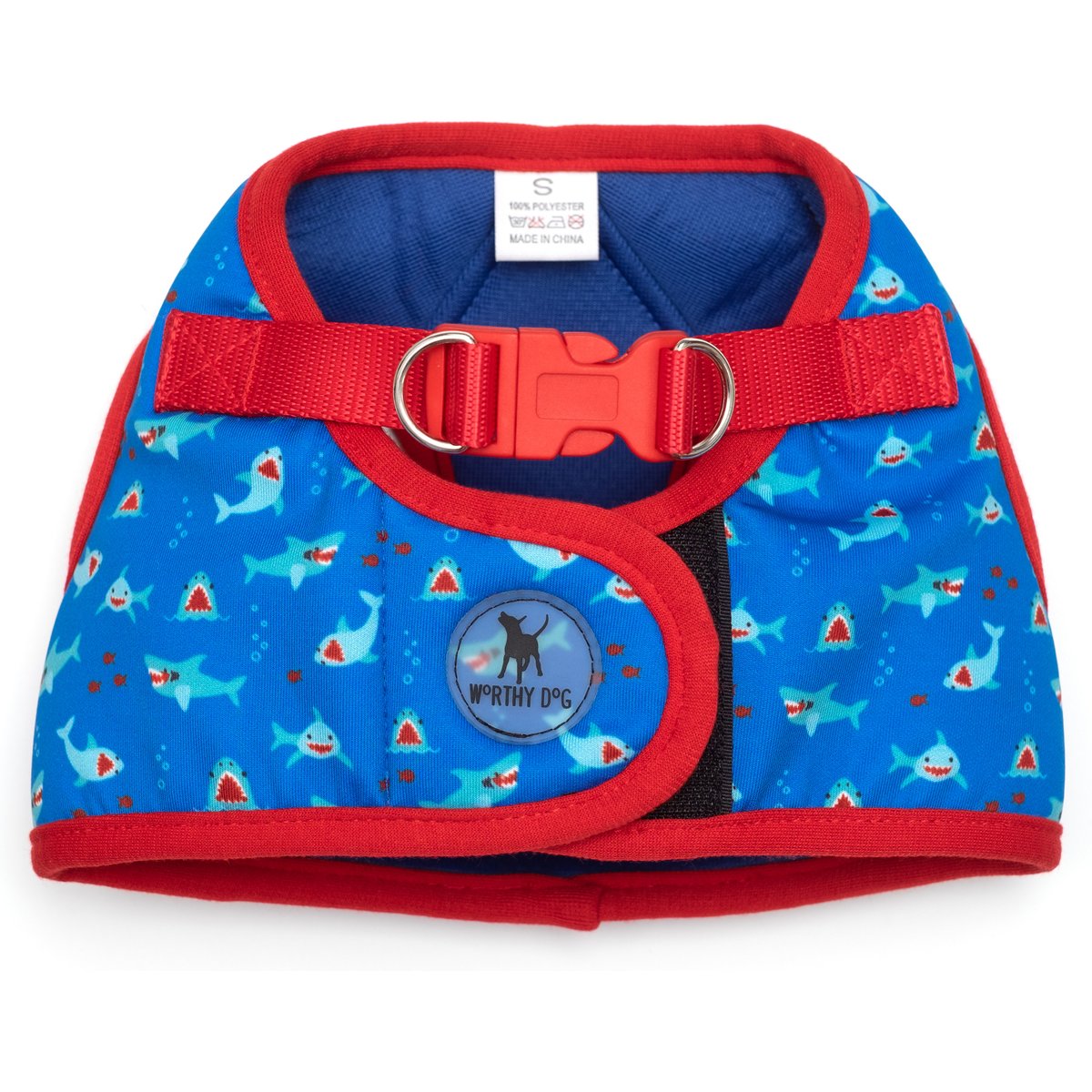 The Worthy Dog Chomp Sidekick Dog Harness, Blue, XX-Small: 11 to 13-in chest