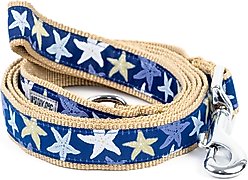 The Worthy Dog Starfish Dog Leash, Blue, Small: 5-ft long, 5/8-in wide