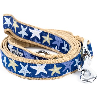 The Worthy Dog The Worthy Dog Starfish Dog Leash, Blue, Large: 5-ft long, 1-in wide