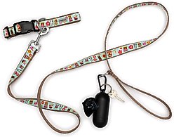 The Worthy Dog Tiki Time Dog Leash, Blue, Small: 5-ft long, 5/8-in wide slide 2 of 4