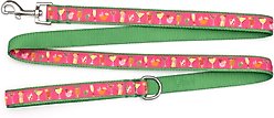 The Worthy Dog Summer Cheer Dog Leash, Fuchsia, Large: 5-ft long, 1-in wide slide 2 of 3