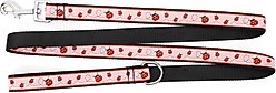 The Worthy Dog Ladybug Dog Leash, Pink, Small: 5-ft long, 5/8-in wide slide 2 of 3