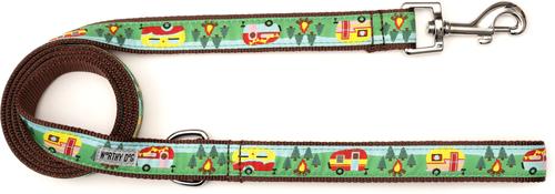 Show full view: The Worthy Dog Happy Camper Dog Leash, Multicolored, Large: 5-ft long, 1-in wide slide 3 of 4