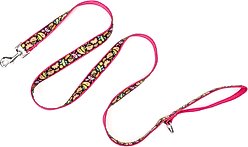 The Worthy Dog Floral Paisley Dog Leash, Black, Small: 5-ft long, 5/8-in wide slide 2 of 3