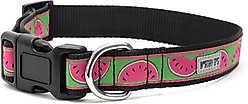 The Worthy Dog Watermelon Dog Collar, Green, Large: 14 to 20-in neck, 1-in wide slide 2 of 3