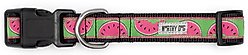 The Worthy Dog Watermelon Dog Collar, Green, Small: 8 to 14-in neck, 5/8-in wide slide 2 of 3