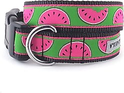 The Worthy Dog Watermelon Dog Collar, Green, Large: 14 to 20-in neck, 1-in wide