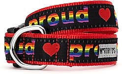 The Worthy Dog Proud Dog Collar, Black Multicolored, X-Small: 5 to 11-in neck, 1/2-in wide