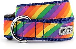 The Worthy Dog Rainbow Dog Collar, Multicolored, Small: 8 to 14-in neck, 5/8-in wide