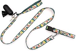 The Worthy Dog Spring Bouquet Dog Leash, Green, Large: 5-ft long, 1-in wide slide 2 of 4