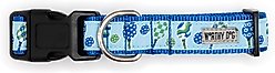The Worthy Dog Pickleball Dog Collar, Blue, Medium: 11 to 17-in neck, 1-in wide slide 2 of 4