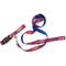Show in main carousel: The Worthy Dog Preppy Bones Dog Collar, Red/White/Blue, Large: 14 to 20-in neck, 1-in wide slide 3 of 5
