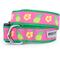 Show in main carousel: The Worthy Dog Pineapples Dog Collar, Pink, Medium: 11 to 17-in neck, 1-in wide slide 1 of 3