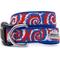 Show in main carousel: The Worthy Dog Kaleidoscope Dog Collar, Red/White/Blue, X-Large: 17 to 23-in neck, 1-in wide slide 1 of 4